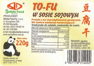Tofu w sosie sojowym